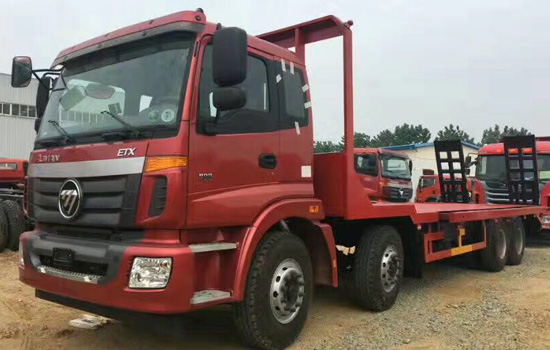 【國(guó)五】歐曼前四后八挖機(jī)平板車(chē)