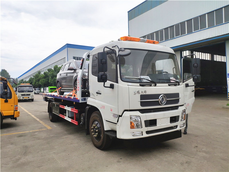 東風(fēng)天錦一拖二平板清障車 東風(fēng)天錦一拖二平板清障車