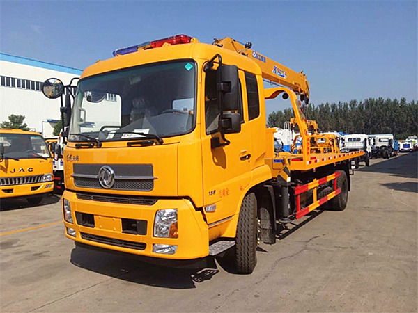 東風天錦平板帶吊清障車